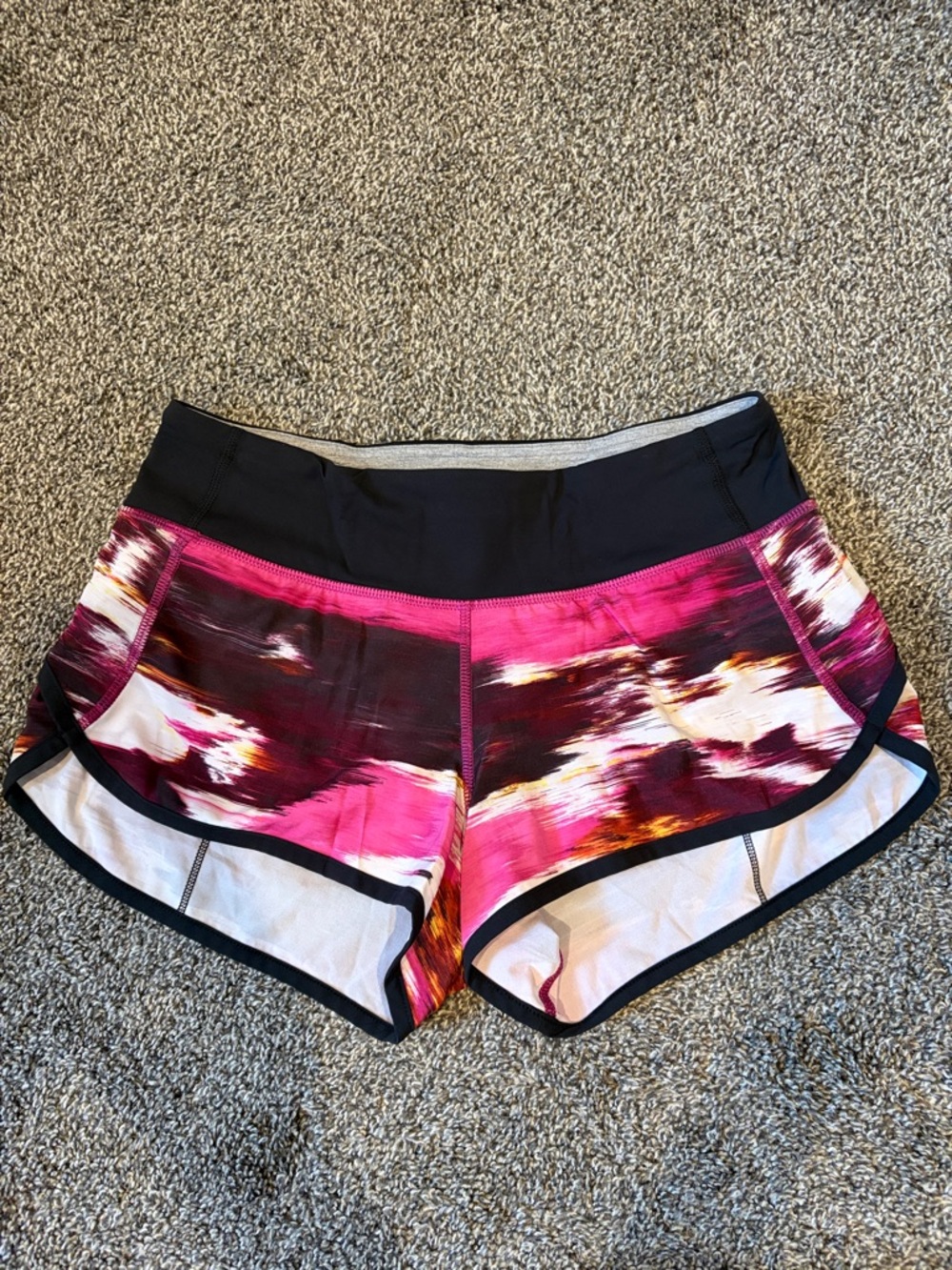 lululemon athletica Pink Multi-Print Speed Shorts